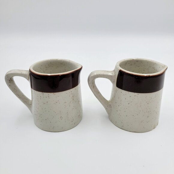 Duraline Super Vitrified Small Creamers Hotelware England Brown Cream Jug Syrup - Picture 2 of 11